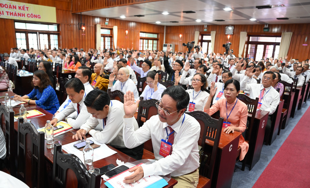 Đại biểu hiệp thương cử Ủy ban và Ban Thường trực UBMTTQ Việt Nam tỉnh nhiệm kỳ 2024-2029.